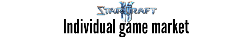 starcraft individual game market